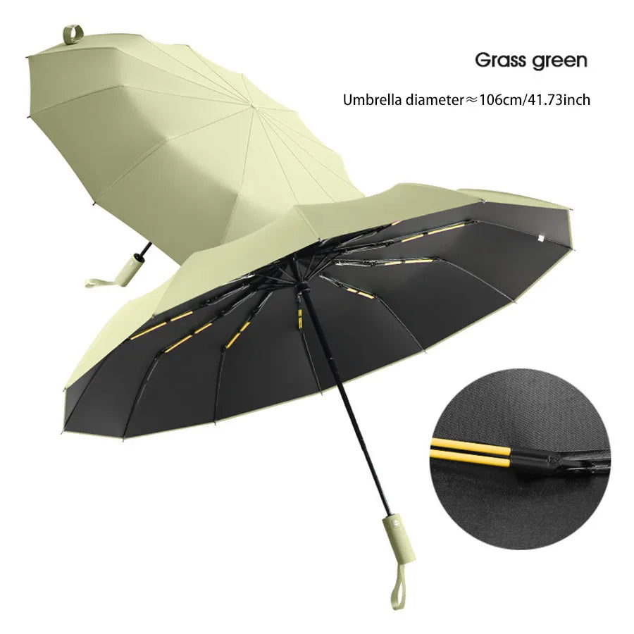 StormShield Pro™ 24-Rib Windproof UV Umbrella