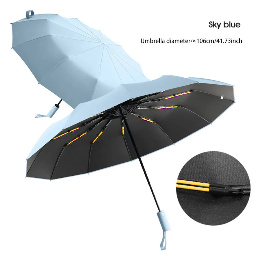 StormShield Pro™ 24-Rib Windproof UV Umbrella