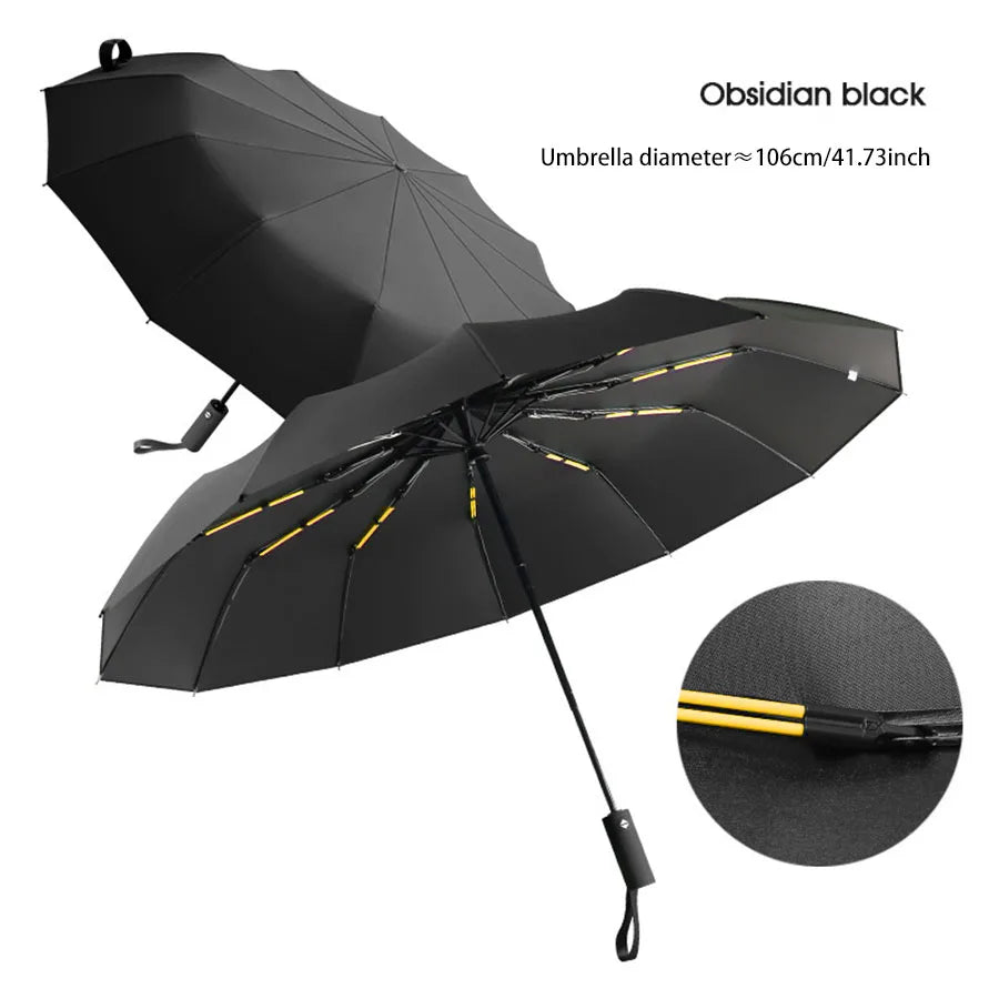 StormShield Pro™ 24-Rib Windproof UV Umbrella