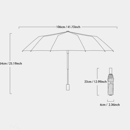 StormShield Pro™ 24-Rib Windproof UV Umbrella
