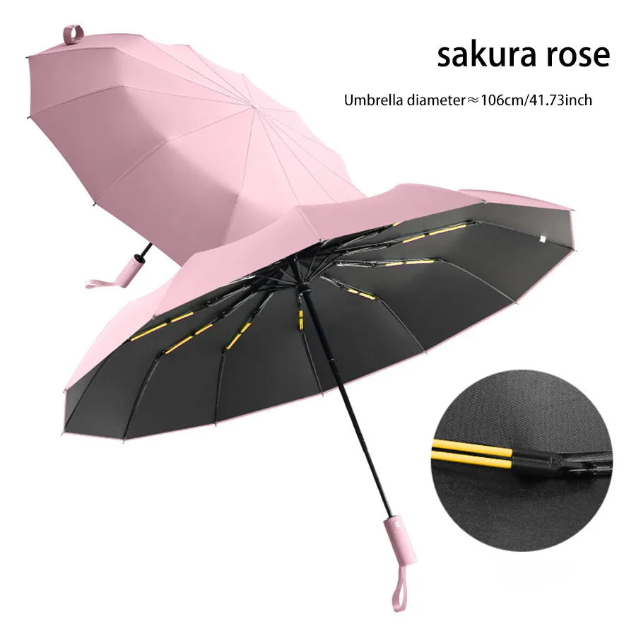 StormShield Pro™ 24-Rib Windproof UV Umbrella