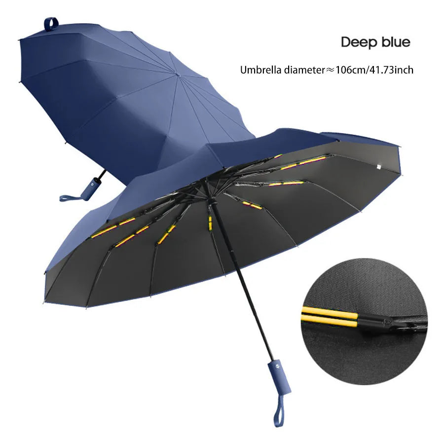 StormShield Pro™ 24-Rib Windproof UV Umbrella