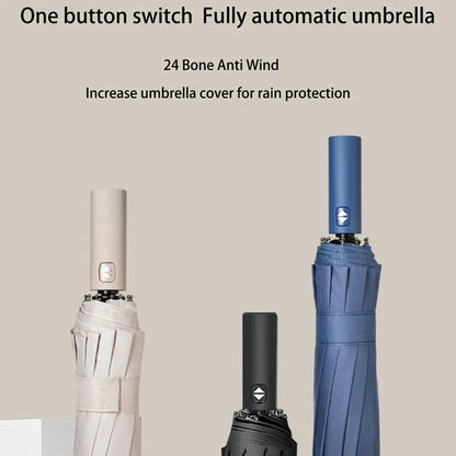 StormShield Pro™ 24-Rib Windproof UV Umbrella